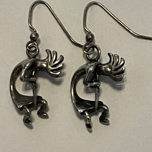 Masha Sterling Silver 3-D Kokopelli Earrings